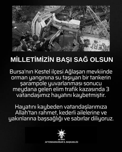 Bursa'da Orman Yangını Müdahalesi Sırasında Korkunç Kaza: 3 Ölü