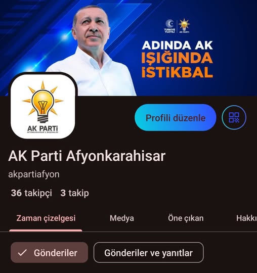AK Parti Afyonkarahisar İl Başkanlığı Yerli Sosyal Medya Platformu Next'te