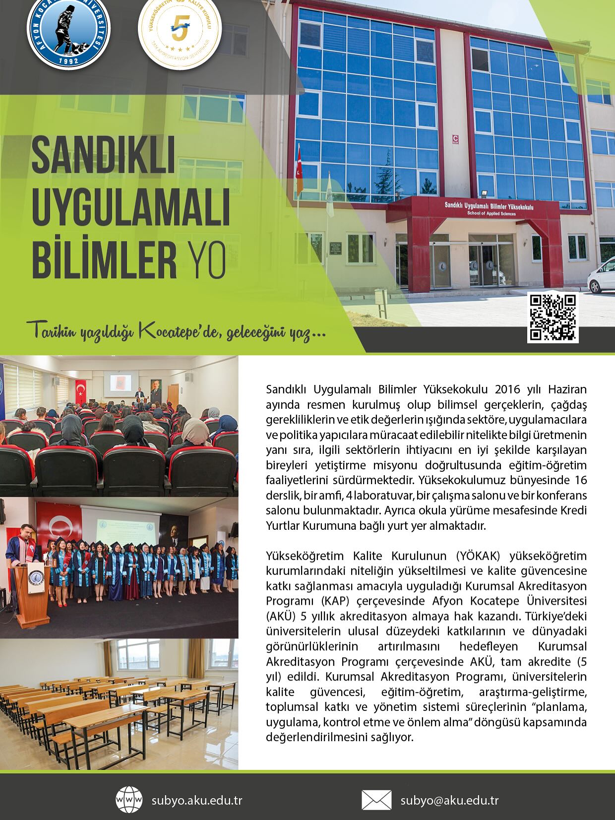 AKÜ Sandıklı Uygulamalı Bilimler Yüksekokulu: Çocuk Gelişimi ve Sosyal Hizmet ile Geleceğe Yatırım