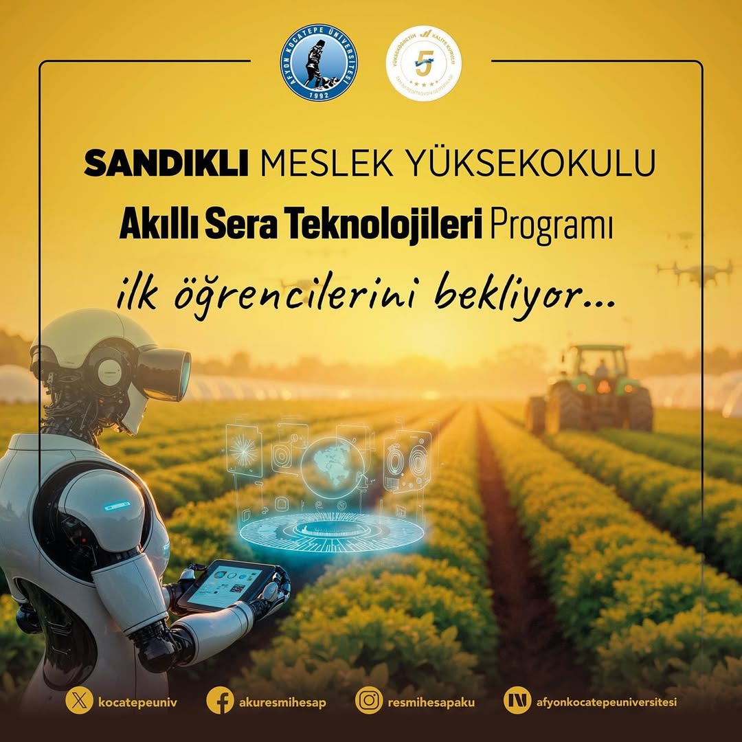 Afyon Kocatepe Üniversitesi'nde Tarımda Dijital Dönüşüm İçin Yeni Bölüm Açıldı