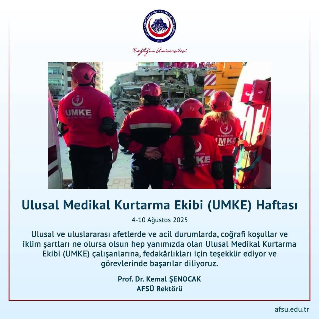 Afyonkarahisar'da UMKE Haftası Kutlamaları