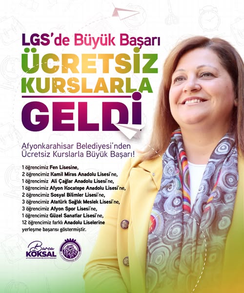 LGS'de Başarıya Ulaşan Öğrenciler Ücretsiz Kurslarla Hedefine Ulaştı
