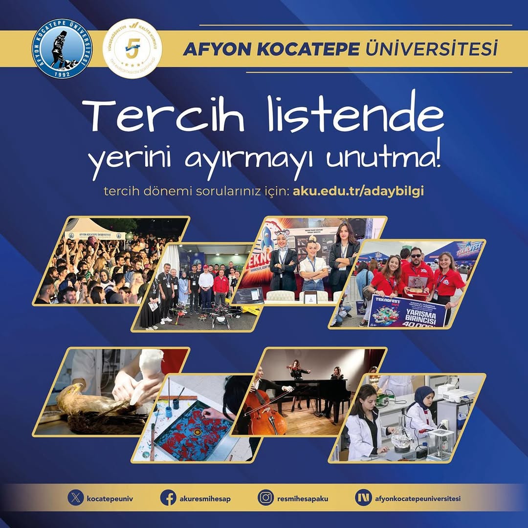Afyon Kocatepe Üniversitesi'nden Üniversite Adaylarına Önemli Bilgilendirme
