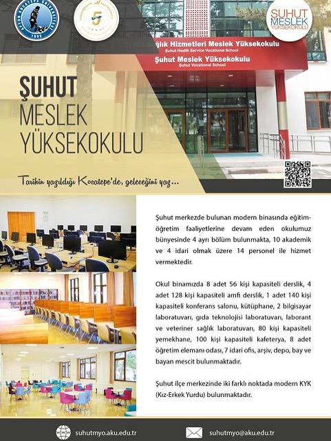 Şuhut Meslek Yüksekokulu'nda Kariyerin Kapılarını Arala