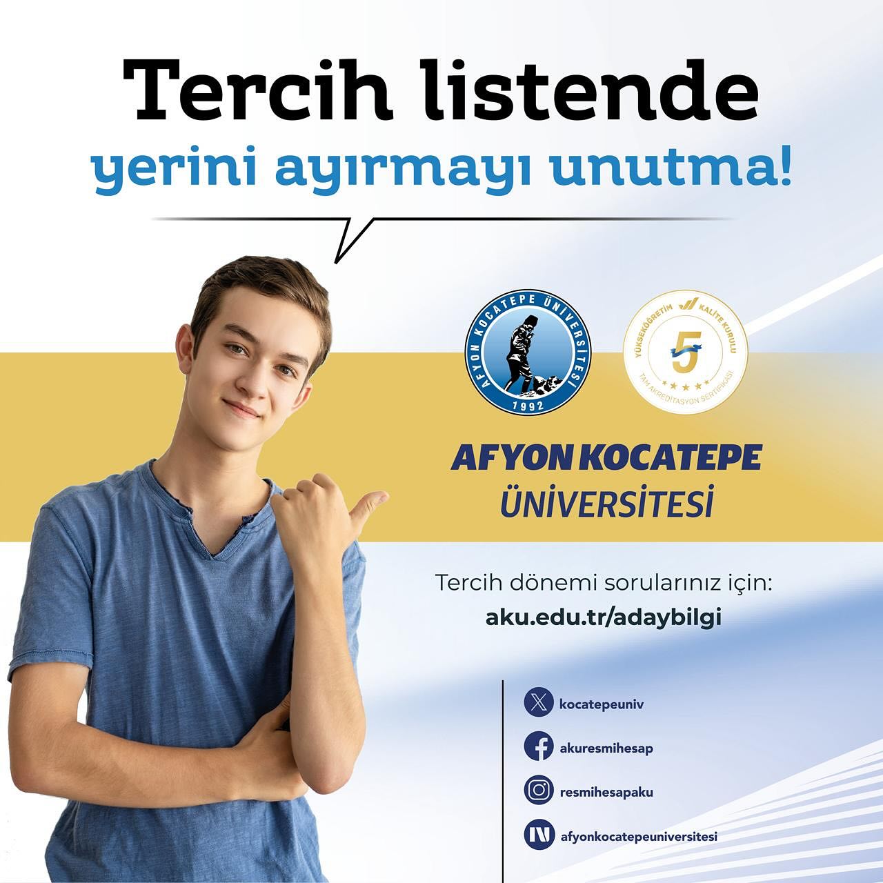 Afyon Kocatepe Üniversitesi Tercih Dönemi Bilgileri ve YKS 2025 Rehberi