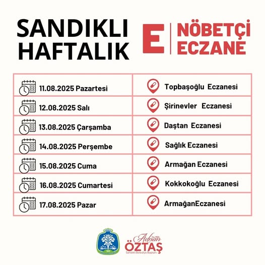 Sandıklı'da Nöbetçi Eczane Bilgilendirmesi: Sağlık Hizmetine Ulaşım Kolaylığı
