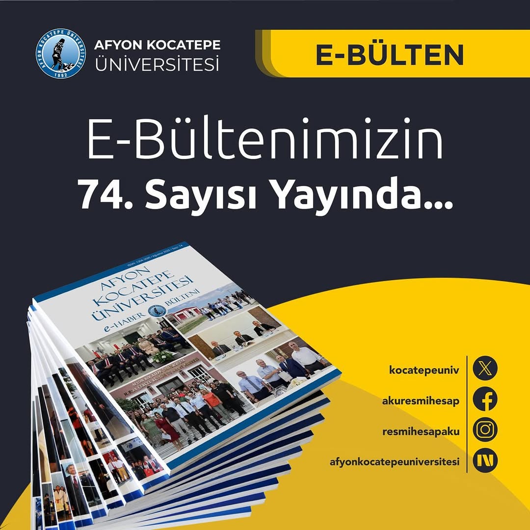AKÜ'den Öğrencilere Özel Bilgilendirme: E-Haber Bülteni Yayınlandı