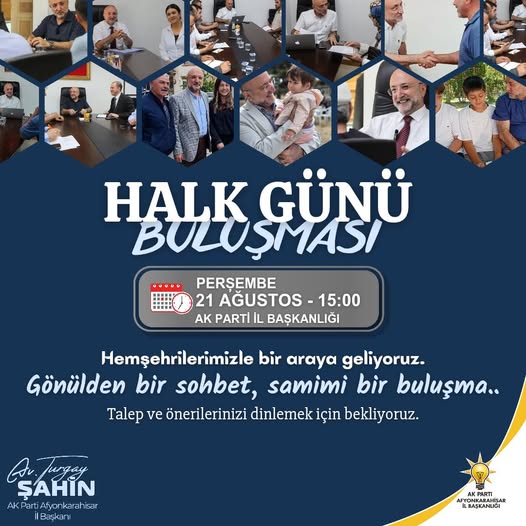 AK Parti Afyonkarahisar İl Başkanlığı, Hemşehrileriyle Buluşuyor