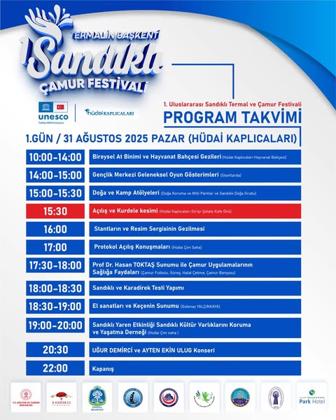 Sandıklı'da Uluslararası Termal ve Çamur Festivali Düzenleniyor
