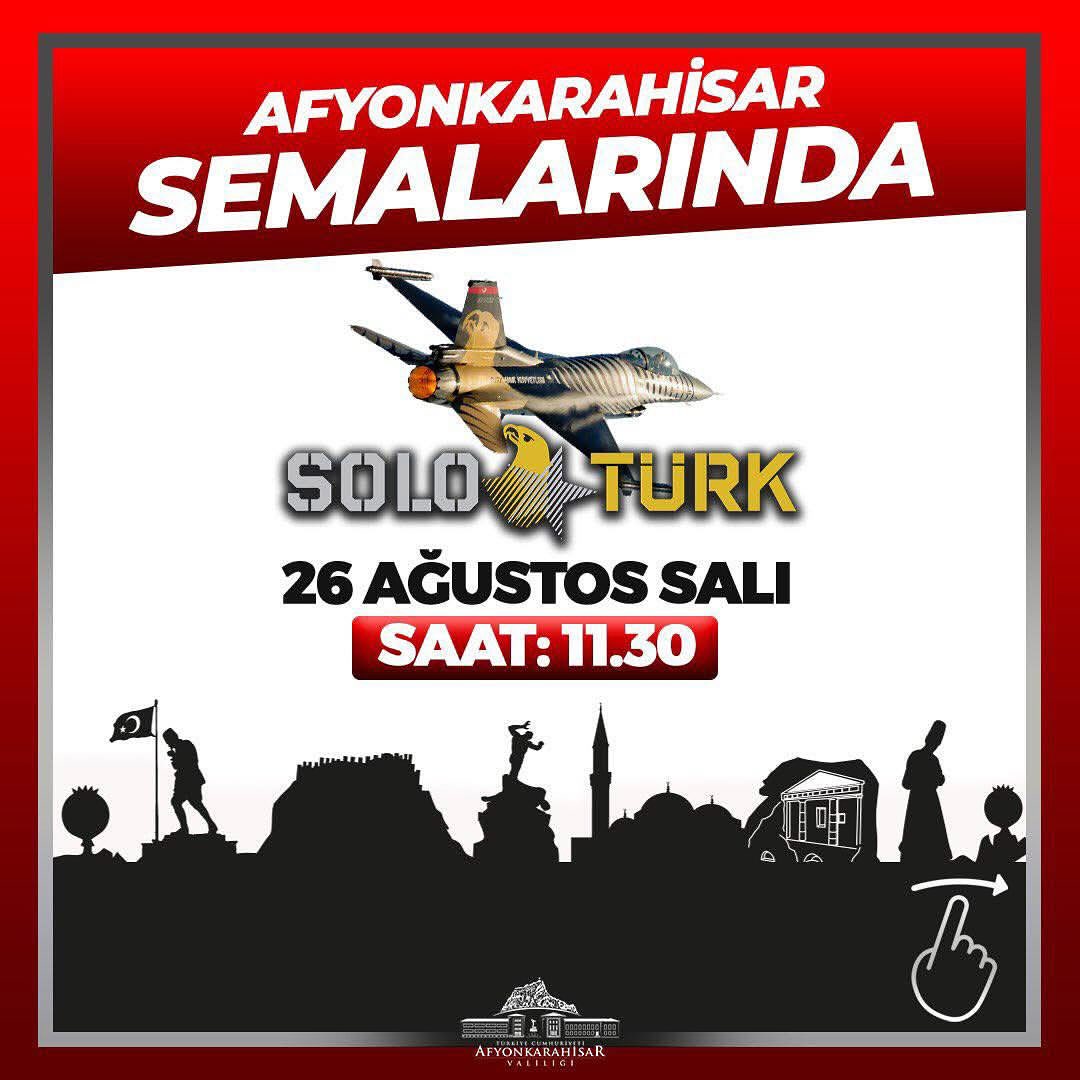 SOLOTÜRK, Aksungur ve Akıncı Afyonkarahisar Gökyüzünü Süsleyecek