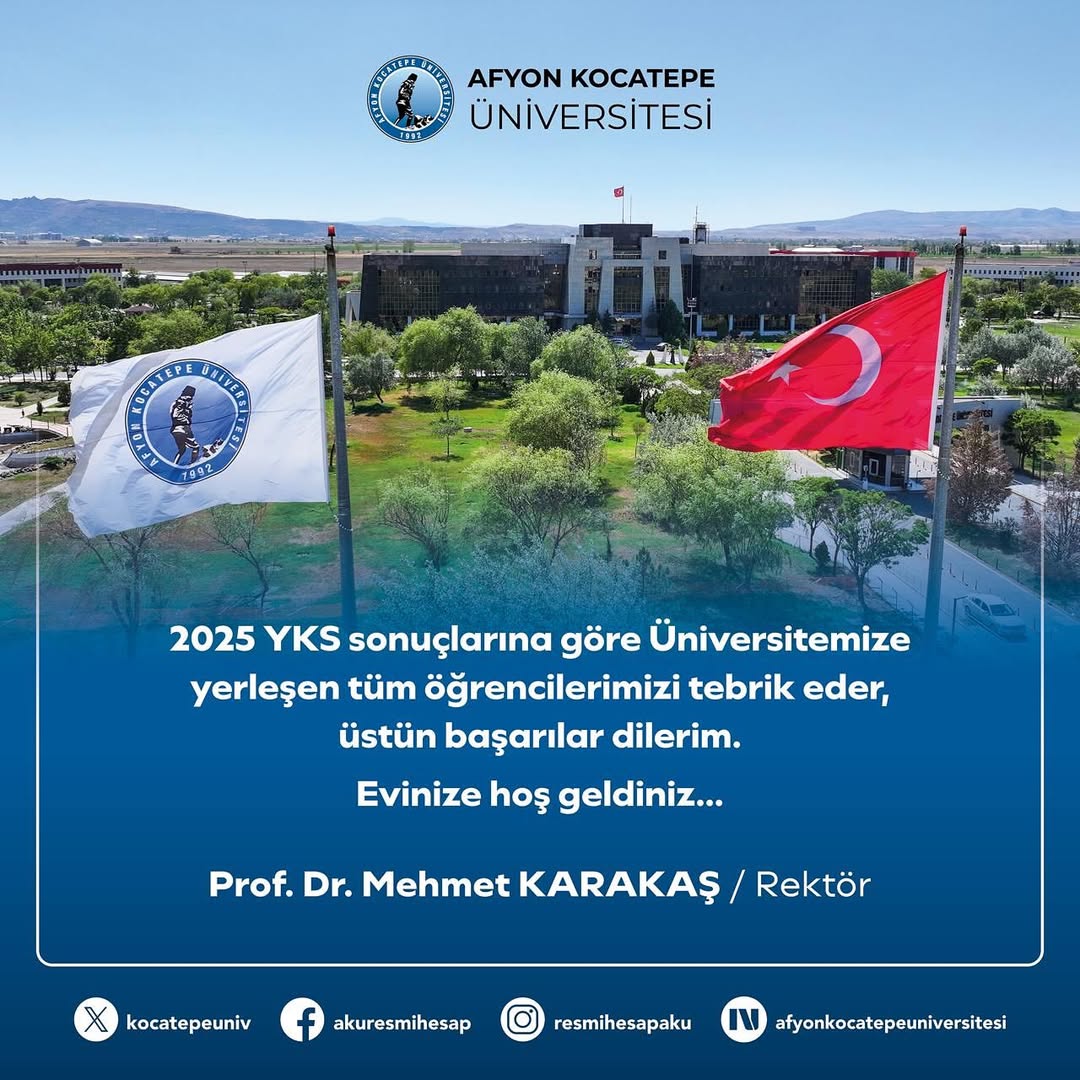 Afyon Kocatepe Üniversitesi 2025 YKS Hedefleriyle Hazırlanıyor