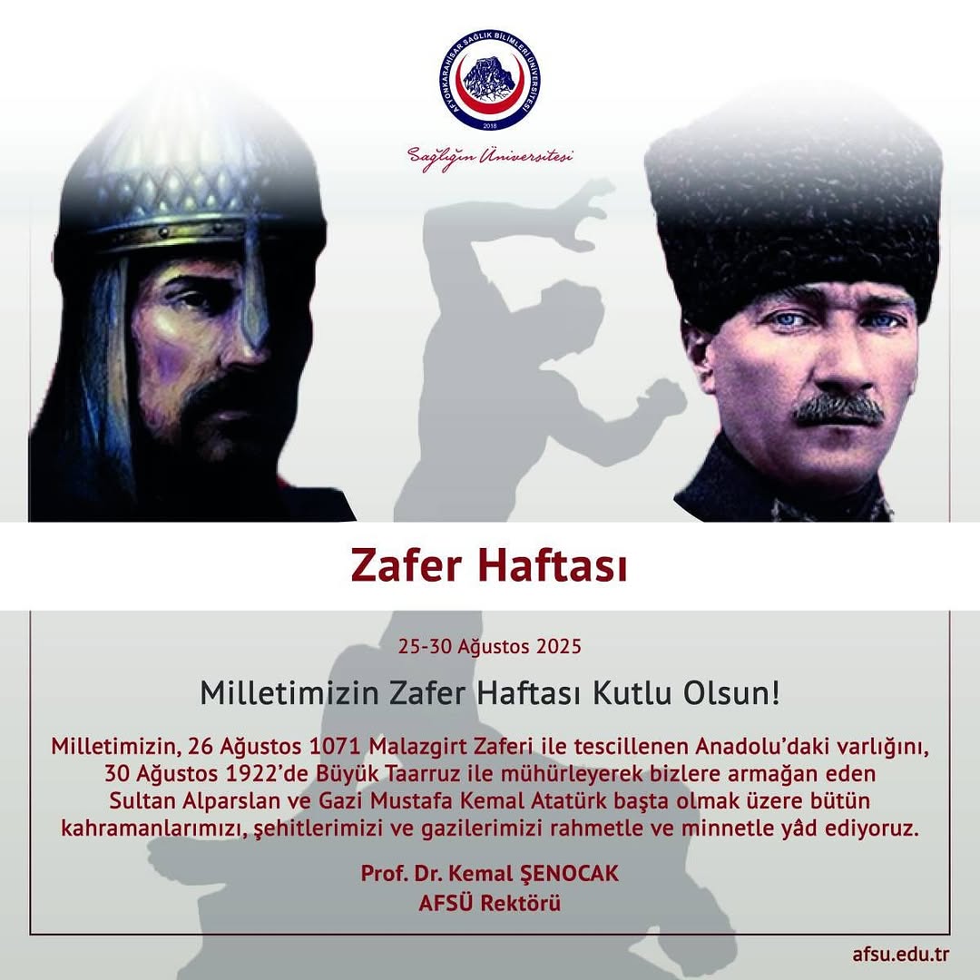 Afyonkarahisar Sağlık Bilimleri Üniversitesi Zafer Haftası'nı Kutladı