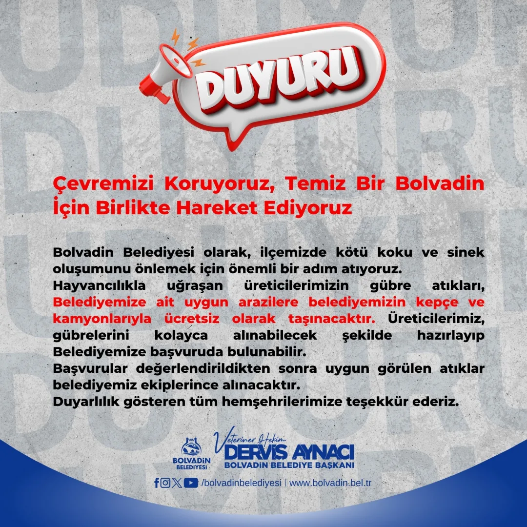 Bolvadin'de Çevre Bilinciyle Temizlik Hareketi