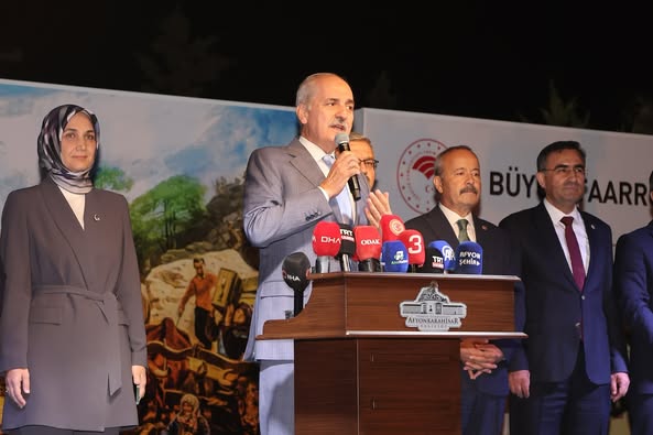 TBMM Başkanı Kurtulmuş, Afyonkarahisar'da Büyük Taarruz'un İzlerini Sürdü