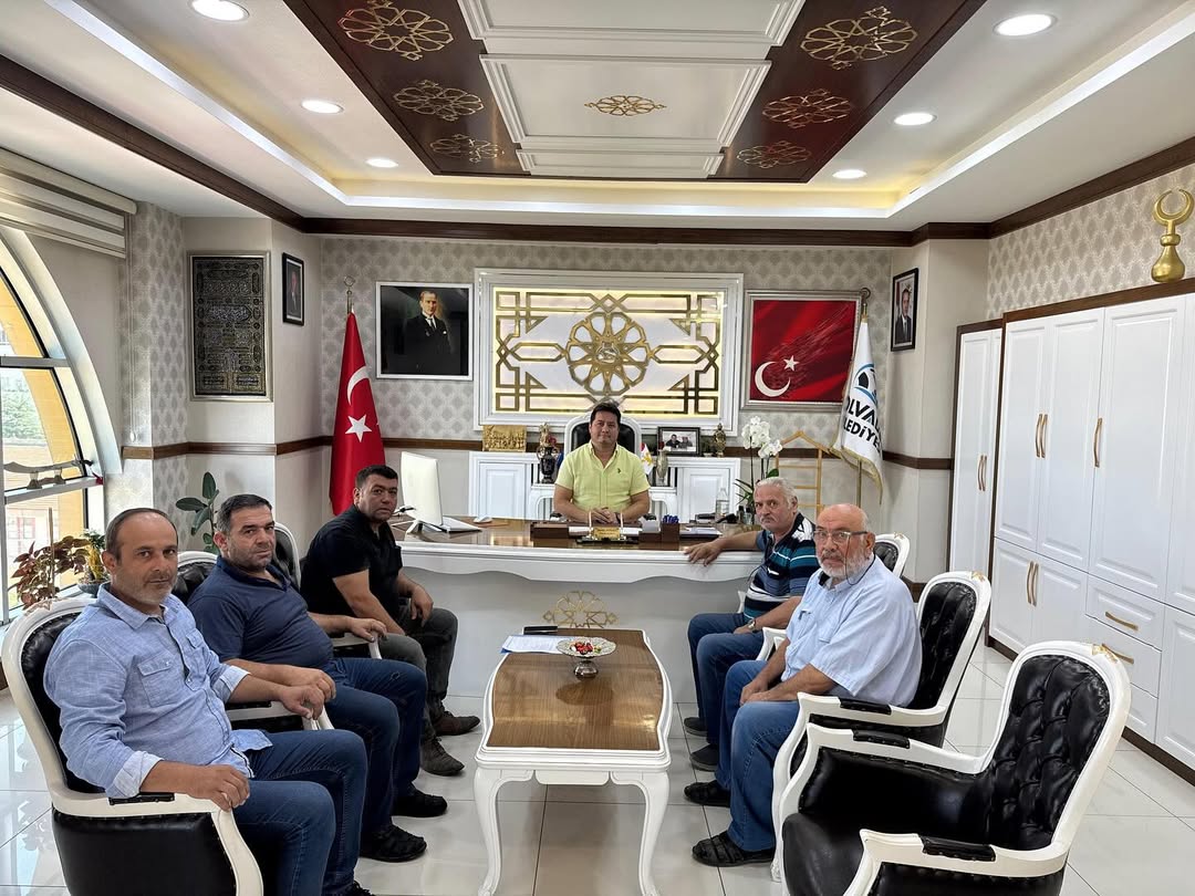 Bolvadin Küçük Sanayi Sitesi İşletme Kooperatifi, Belediye Başkanı AYNACI'yı Ziyaret Etti