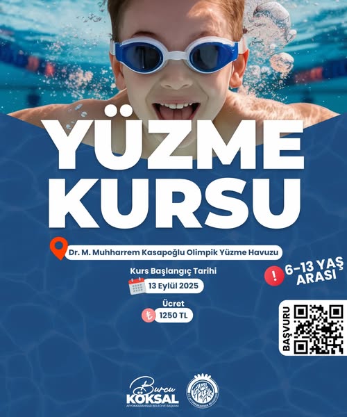 6-13 Yaş Arası Çocuklar İçin Yüzme Kursları Başlıyor
