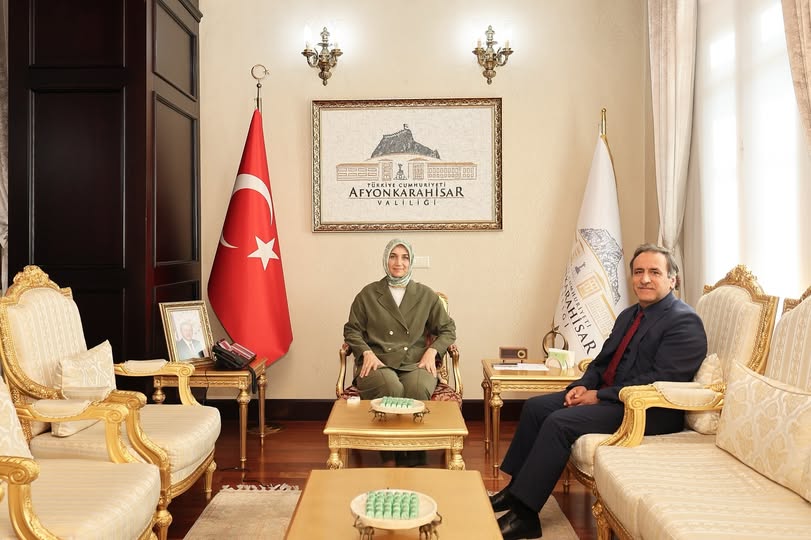 Afyonkarahisar Valisi Yiğitbaşı, İçişleri Bakan Danışmanı Karaca'yı Kabul Etti