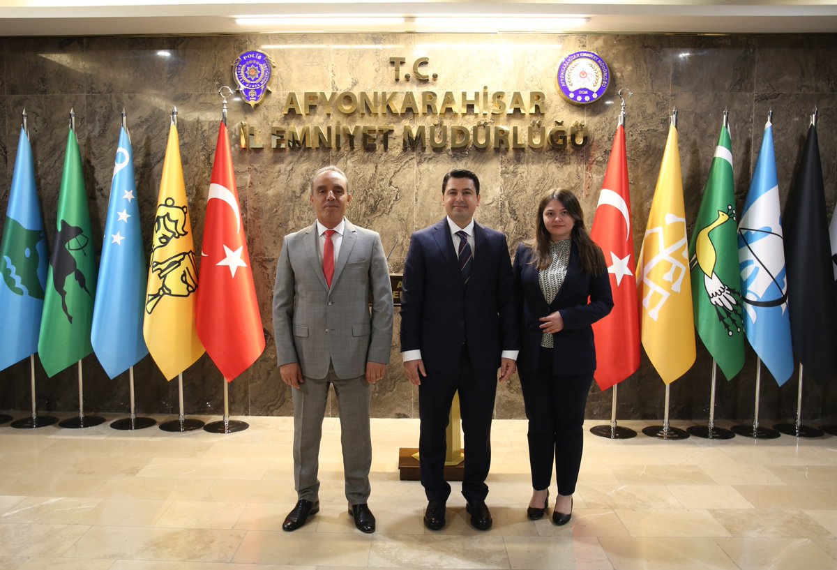 Dinar Hakimleri Emniyet Müdürü'nü Ziyaret Etti