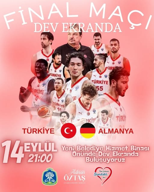 Sandıklı'da 12 Dev Adam Final Maçı Dev Ekranda Yayınlanacak