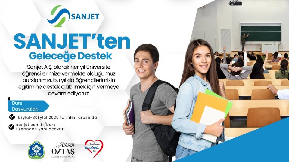 Sandıklı Belediyesi SANJET Burs Başvuruları Başladı