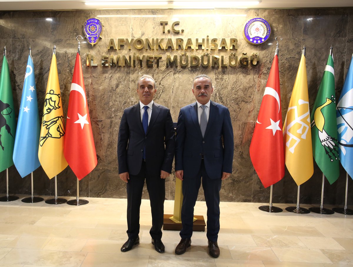 Afyonkarahisar Cumhuriyet Başsavcısı Patlak, İl Emniyet Müdürü Erol’u Ziyaret Etti