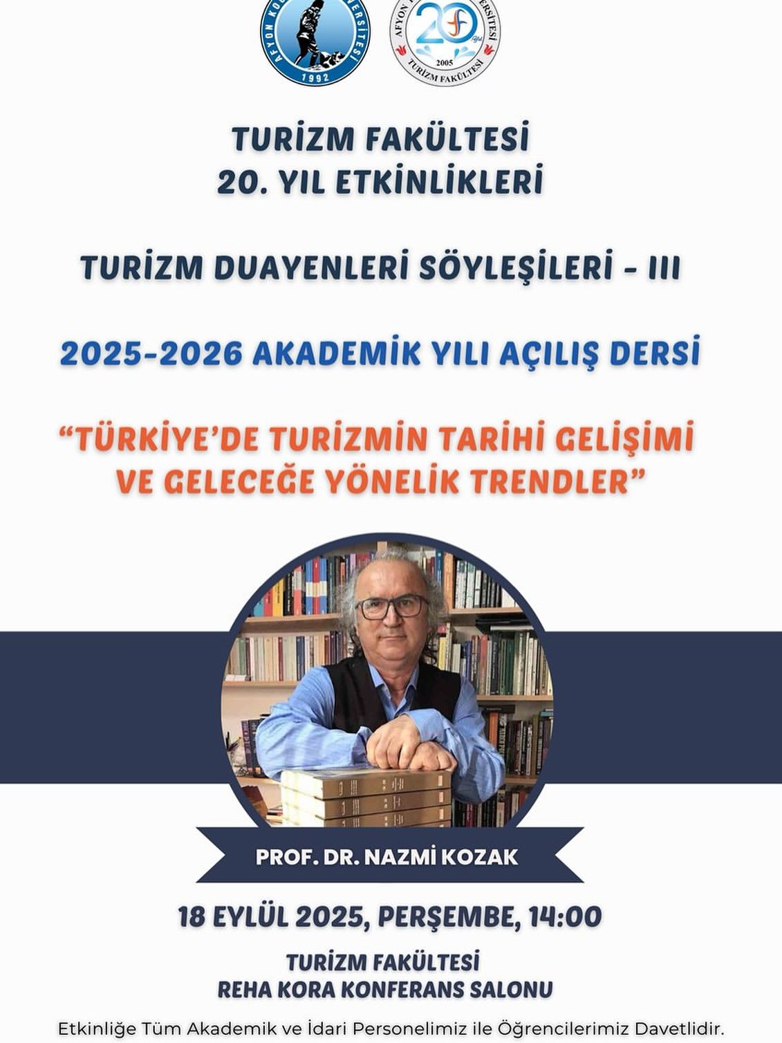 Afyon Kocatepe Üniversitesi'nde Turizm Konferansı Düzenlendi
