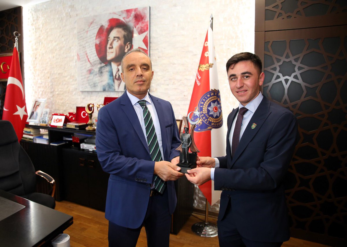 Malul Gazi Hasan Karadeniz, İl Emniyet Müdürü Ahmet Birtan Erol'u Ziyaret Etti