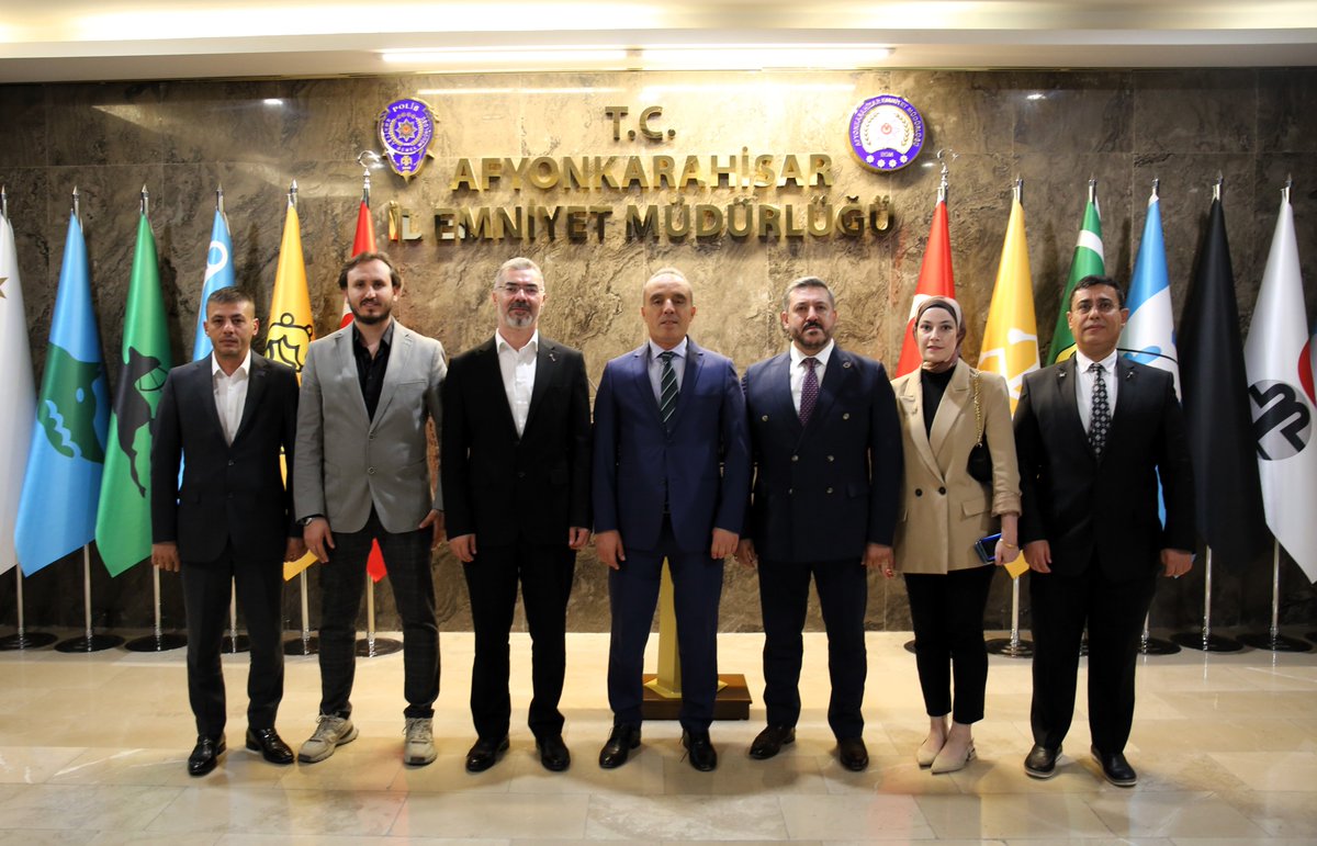Afyonkarahisar'da Siyasi Parti İl Başkanı Emniyet Müdürlüğü Ziyareti