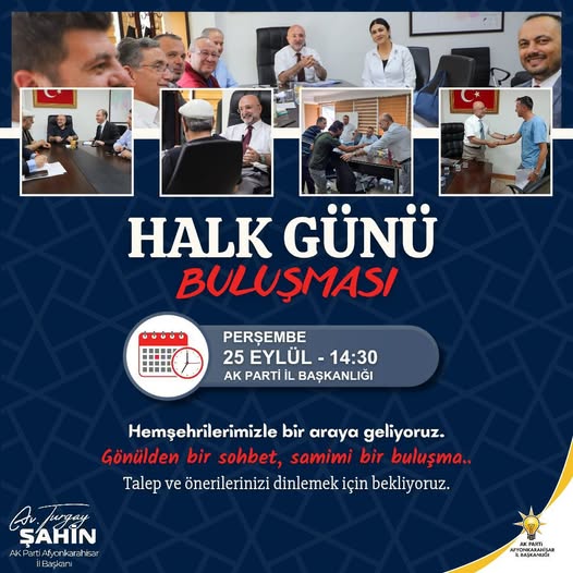 AK Parti Afyonkarahisar'da Hemşehrilerle Buluşma Etkinliği Düzenleniyor