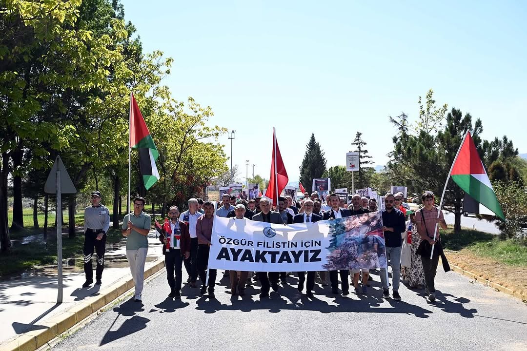 Afyon Kocatepe Üniversitesi, Filistin'e Destek Gösteriyor