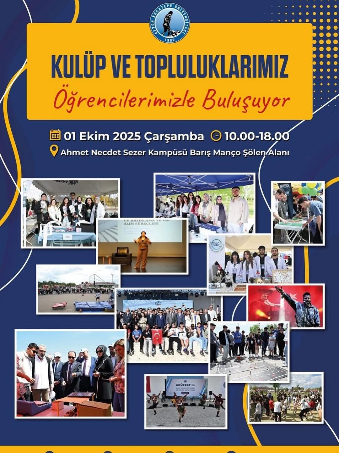 Afyon Kocatepe Üniversitesi'nde Kulüp ve Topluluklar Tanıtım Günü Düzenlendi