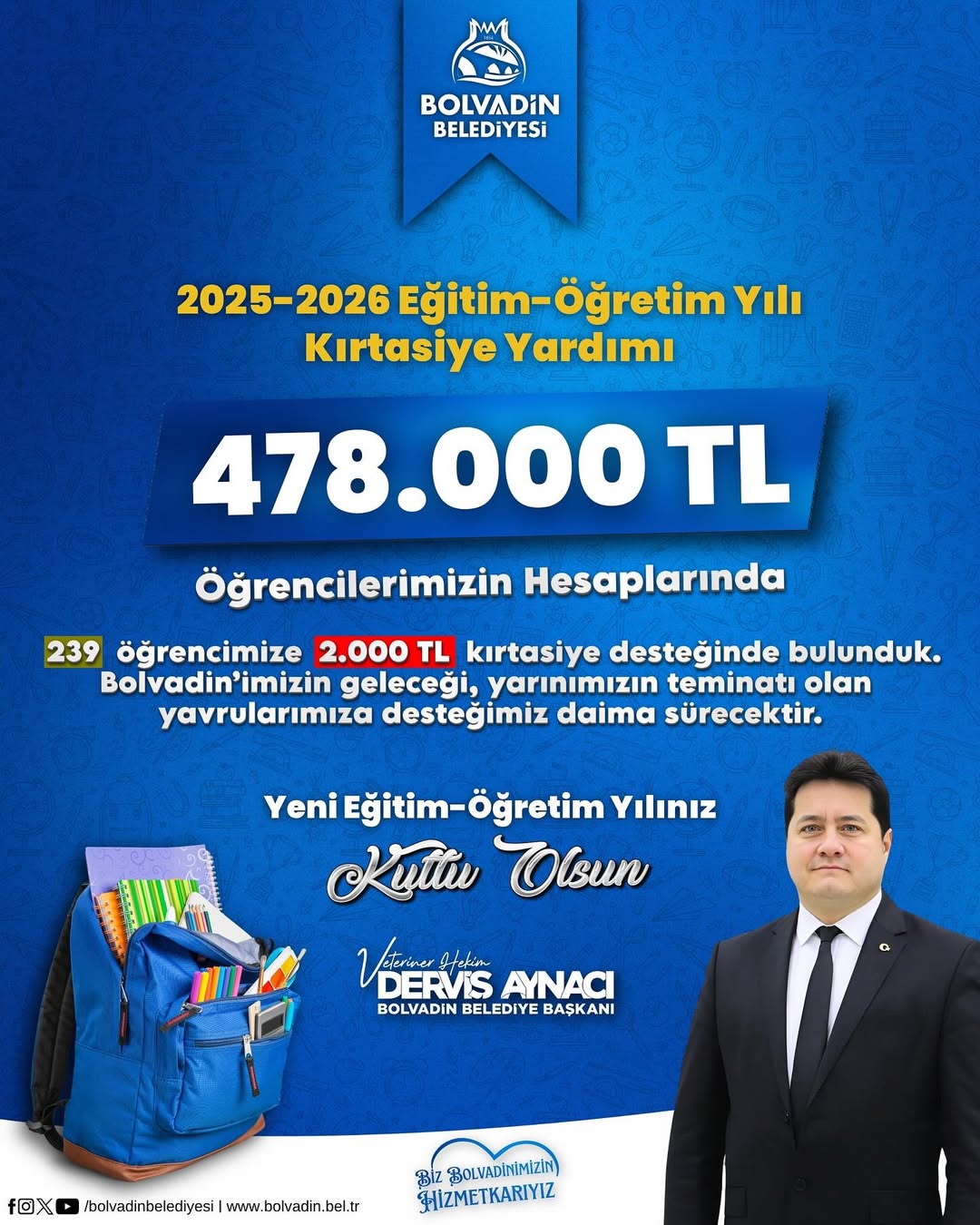 Bolvadin'de Yeni Eğitim Öğretim Yılı Coşkusu