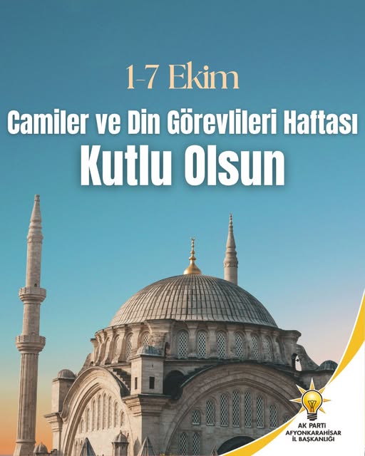 Afyon'da Camiler ve Din Görevlileri Haftası Kutlandı