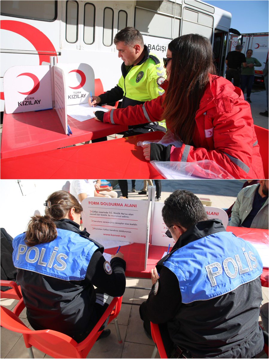 Afyonkarahisar Emniyet Personelinden Örnek Kan Bağışı