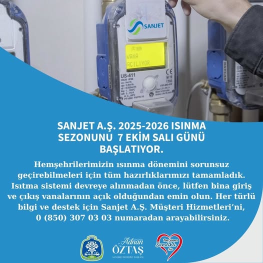 Sandıklı'da 2025-2026 Isınma Sezonu 7 Ekim'de Başlıyor