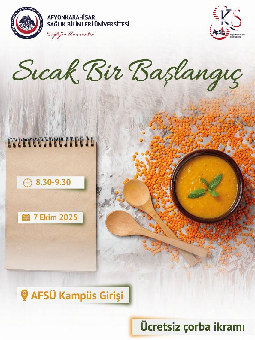 Afyonkarahisar'da Üniversite Öğrencilerine Ücretsiz Çorba İkramı