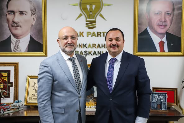 AK Parti Afyon İl Başkanı Turgay Şahin, GRTC Yöneticisi Emrah Gezici'yi Ağırladı
