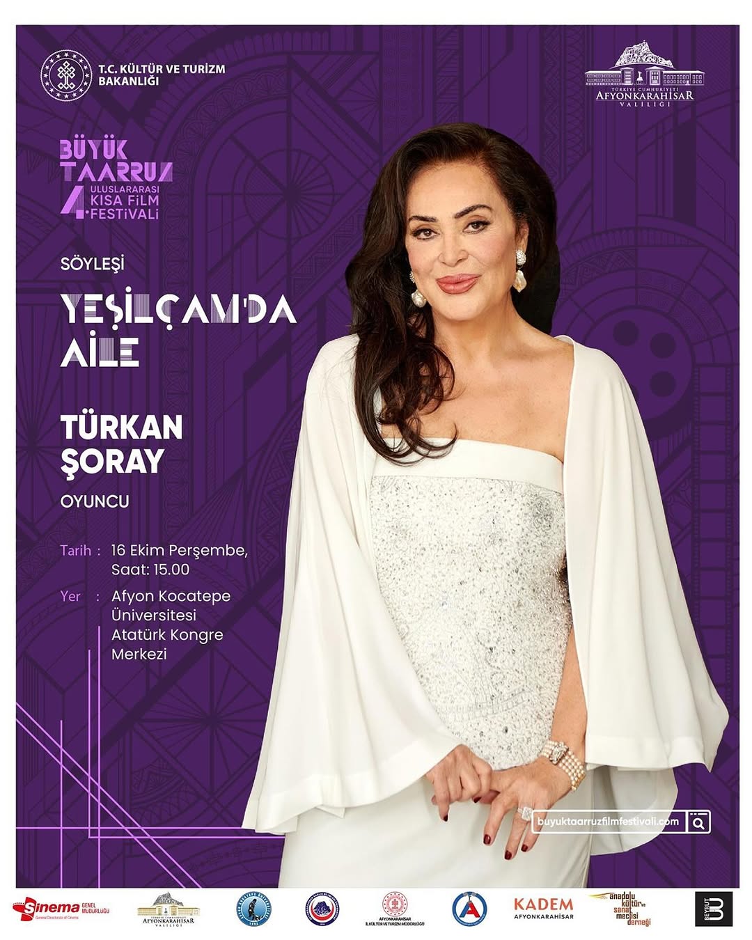 Yeşilçam Efsanesi Türkan Şoray, Afyon Kocatepe Üniversitesi'nde Sevenleriyle Buluşuyor