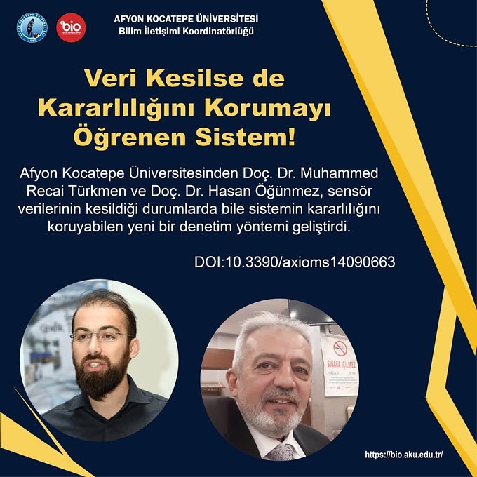 Afyon Kocatepe Üniversitesi, Sensör Verisi Kesintilerinde Kararlılık Sağlayan Kontrol Sistemi Geliştirdi