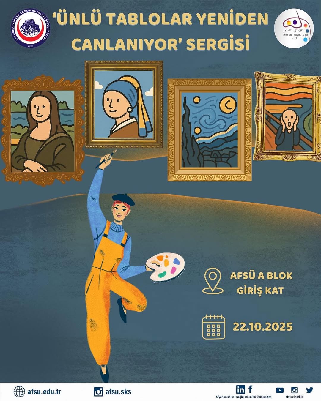 AFSÜ'de Ünlü Tablolar Öğrenci Yorumlarıyla Yeniden Hayat Buluyor