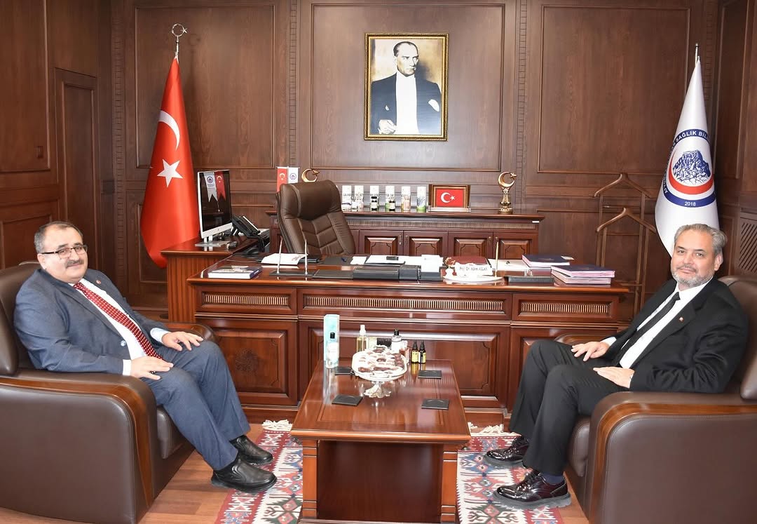 AFSÜ Rektörü Aslan, Adalet Komisyonu Başkanı Keskin'i Makamında Ağırladı