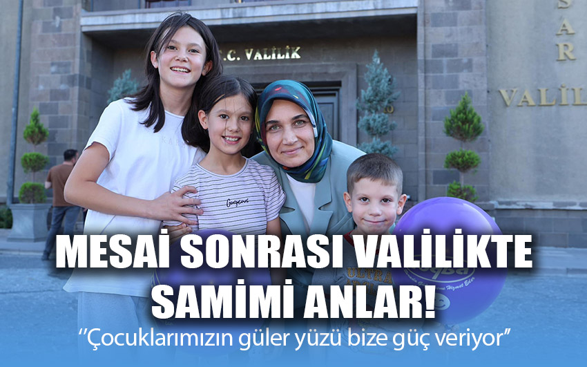 Mesaisi sonrası valilikte samimi anlar!