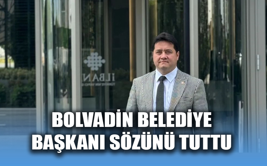 Bolvadin Belediye Başkanı sözünü tuttu 