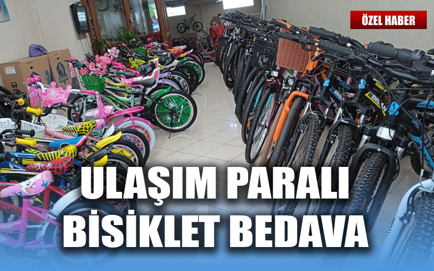 Ulaşım paralı bisiklet bedava 