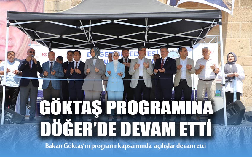 Göktaş programına Döğer'de devam etti 