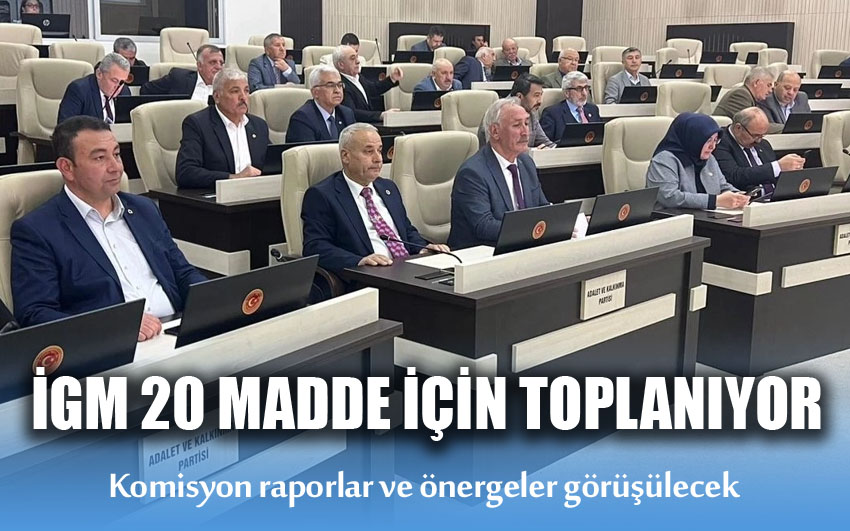 İGM 20 madde için toplanıyor