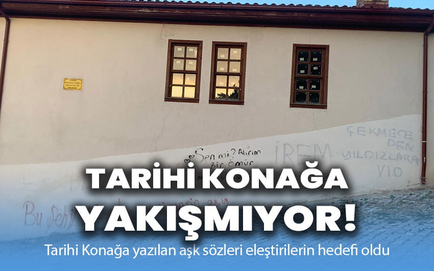 Tarihi Konağa bu görüntüler yakışmıyor!