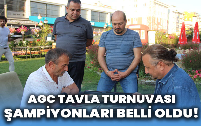 AGC Tavla Turnuvası şampiyonları belirlendi!