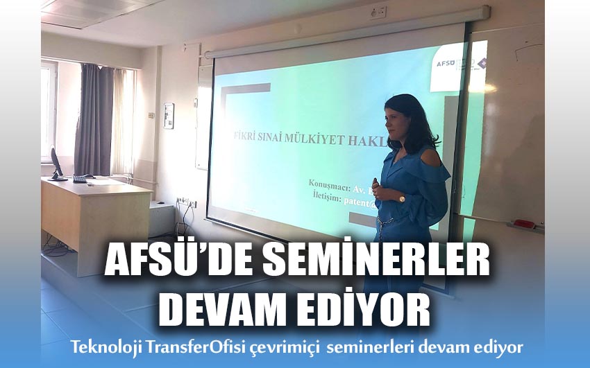 AFSÜ'de seminerler devam ediyor