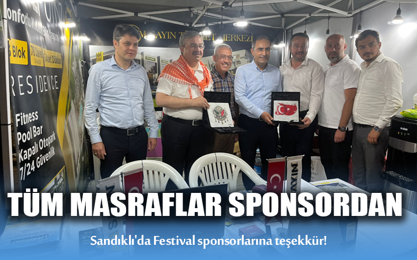 Tüm masraflar sponsordan